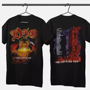 Dio Last in Line Tour T-Shirt, Heavy Metal Rock Band Concert Tee 05